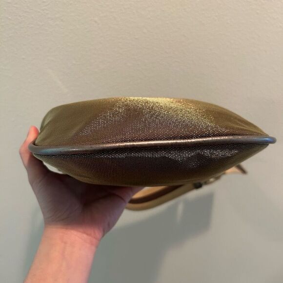 GUCCI Sherry Line Shoulder Bag Canvas Bronze Beige Brown - Picture 15 of 16